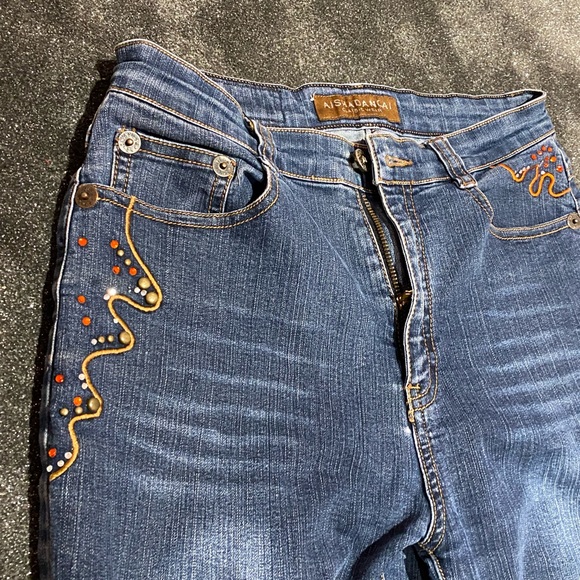 Vintage 70s style high waisted jeans - Picture 3 of 4